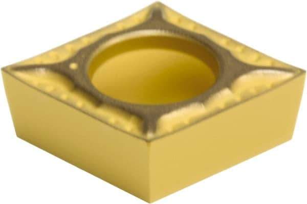 Sumitomo - CCGT32.50.5 ESI Grade AC610M Carbide Turning Insert - Al2O3 Finish, 80° Diamond, 3/8" Inscr Circle, 5/32" Thick, 0.0078" Corner Radius - Eagle Tool & Supply