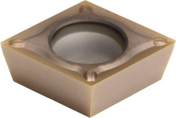 Sumitomo - CPGT32.51 Grade AC510U Carbide Turning Insert - TiAlN/AlCrN Finish, 80° Diamond, 3/8" Inscr Circle, 5/32" Thick, 1/64" Corner Radius - Eagle Tool & Supply