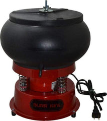 Burr King - 0.1 Cu Ft, 1/30 hp, Vibratory Tumbler - Flow Through Drain - Eagle Tool & Supply