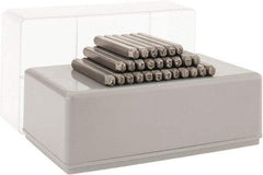 C.H. Hanson - 27 Piece, 3/32" Character Steel Stamp Set - Letters, Heavy Duty - Eagle Tool & Supply