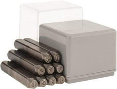 C.H. Hanson - 9 Piece, 3/16" Character Steel Stamp Set - Figures, Heavy Duty - Eagle Tool & Supply