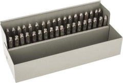 C.H. Hanson - 36 Piece, 1/8" Character Steel Stamp Set - Letters & Figures, Heavy Duty - Eagle Tool & Supply