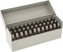 C.H. Hanson - 36 Piece, 1/4" Character Steel Stamp Set - Letters & Figures, Heavy Duty - Eagle Tool & Supply