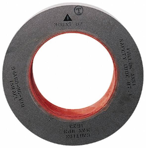 Camel Grinding Wheels - 24" Diam x 12" Hole x 4" Wide Centerless & Cylindrical Grinding Wheel - 80/120 Grit, Aluminum Oxide, Type 1, Medium/Fine Grade, Vitrified Bond, No Recess - Eagle Tool & Supply