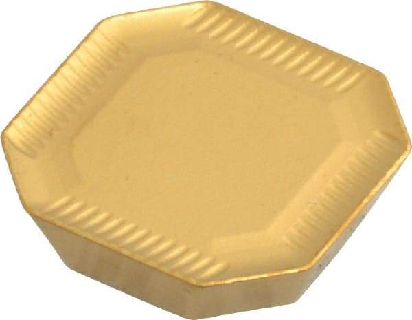 Seco - SEKR1303 ME13 Grade F40M Carbide Milling Insert - TiAlN/TiN Finish, 0.132" Thick, 0.529" Inscribed Circle - Eagle Tool & Supply