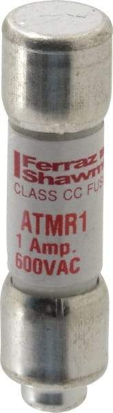 Ferraz Shawmut - 600 VAC/VDC, 1 Amp, Fast-Acting General Purpose Fuse - Clip Mount, 1-1/2" OAL, 100 at DC, 200 at AC kA Rating, 13/32" Diam - Eagle Tool & Supply