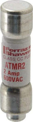 Ferraz Shawmut - 600 VAC/VDC, 2 Amp, Fast-Acting General Purpose Fuse - Clip Mount, 1-1/2" OAL, 100 at DC, 200 at AC kA Rating, 13/32" Diam - Eagle Tool & Supply