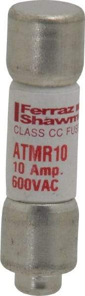 Ferraz Shawmut - 600 VAC/VDC, 10 Amp, Fast-Acting General Purpose Fuse - Clip Mount, 1-1/2" OAL, 100 at DC, 200 at AC kA Rating, 13/32" Diam - Eagle Tool & Supply