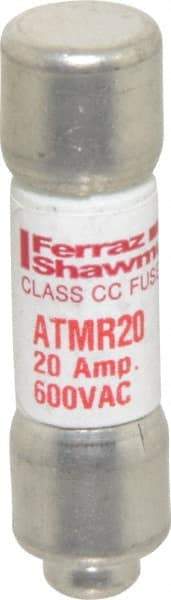 Ferraz Shawmut - 600 VAC/VDC, 20 Amp, Fast-Acting General Purpose Fuse - Clip Mount, 1-1/2" OAL, 100 at DC, 200 at AC kA Rating, 13/32" Diam - Eagle Tool & Supply