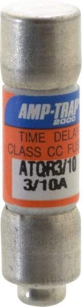 Ferraz Shawmut - 300 VDC, 600 VAC, 0.3 Amp, Time Delay General Purpose Fuse - Clip Mount, 1-1/2" OAL, 100 at DC, 200 at AC kA Rating, 13/32" Diam - Eagle Tool & Supply