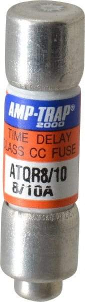 Ferraz Shawmut - 300 VDC, 600 VAC, 0.8 Amp, Time Delay General Purpose Fuse - Clip Mount, 1-1/2" OAL, 100 at DC, 200 at AC kA Rating, 13/32" Diam - Eagle Tool & Supply