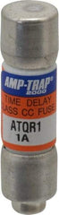 Ferraz Shawmut - 300 VDC, 600 VAC, 1 Amp, Time Delay General Purpose Fuse - Clip Mount, 1-1/2" OAL, 100 at DC, 200 at AC kA Rating, 13/32" Diam - Eagle Tool & Supply