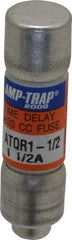 Ferraz Shawmut - 300 VDC, 600 VAC, 1.5 Amp, Time Delay General Purpose Fuse - Clip Mount, 1-1/2" OAL, 100 at DC, 200 at AC kA Rating, 13/32" Diam - Eagle Tool & Supply