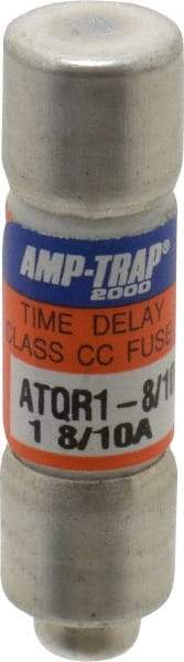 Ferraz Shawmut - 300 VDC, 600 VAC, 1.8 Amp, Time Delay General Purpose Fuse - Clip Mount, 1-1/2" OAL, 100 at DC, 200 at AC kA Rating, 13/32" Diam - Eagle Tool & Supply