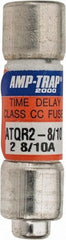 Ferraz Shawmut - 300 VDC, 600 VAC, 2.8 Amp, Time Delay General Purpose Fuse - Clip Mount, 1-1/2" OAL, 100 at DC, 200 at AC kA Rating, 13/32" Diam - Eagle Tool & Supply