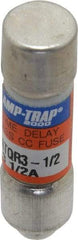 Ferraz Shawmut - 300 VDC, 600 VAC, 3.5 Amp, Time Delay General Purpose Fuse - Clip Mount, 1-1/2" OAL, 100 at DC, 200 at AC kA Rating, 13/32" Diam - Eagle Tool & Supply