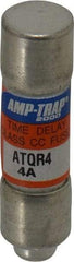 Ferraz Shawmut - 300 VDC, 600 VAC, 4 Amp, Time Delay General Purpose Fuse - Clip Mount, 1-1/2" OAL, 100 at DC, 200 at AC kA Rating, 13/32" Diam - Eagle Tool & Supply