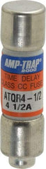 Ferraz Shawmut - 300 VDC, 600 VAC, 4.5 Amp, Time Delay General Purpose Fuse - Clip Mount, 1-1/2" OAL, 100 at DC, 200 at AC kA Rating, 13/32" Diam - Eagle Tool & Supply