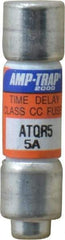 Ferraz Shawmut - 300 VDC, 600 VAC, 5 Amp, Time Delay General Purpose Fuse - Clip Mount, 1-1/2" OAL, 100 at DC, 200 at AC kA Rating, 13/32" Diam - Eagle Tool & Supply