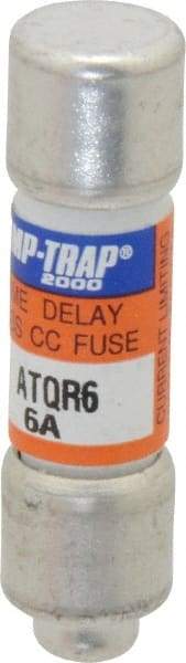 Ferraz Shawmut - 300 VDC, 600 VAC, 6 Amp, Time Delay General Purpose Fuse - Clip Mount, 1-1/2" OAL, 100 at DC, 200 at AC kA Rating, 13/32" Diam - Eagle Tool & Supply