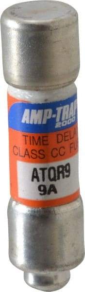 Ferraz Shawmut - 300 VDC, 600 VAC, 9 Amp, Time Delay General Purpose Fuse - Clip Mount, 1-1/2" OAL, 100 at DC, 200 at AC kA Rating, 13/32" Diam - Eagle Tool & Supply