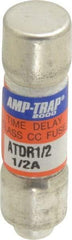 Ferraz Shawmut - 300 VDC, 600 VAC, 0.5 Amp, Time Delay General Purpose Fuse - Clip Mount, 1-1/2" OAL, 100 at DC, 200 at AC kA Rating, 13/32" Diam - Eagle Tool & Supply
