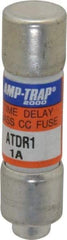 Ferraz Shawmut - 300 VDC, 600 VAC, 1 Amp, Time Delay General Purpose Fuse - Clip Mount, 1-1/2" OAL, 100 at DC, 200 at AC kA Rating, 13/32" Diam - Eagle Tool & Supply