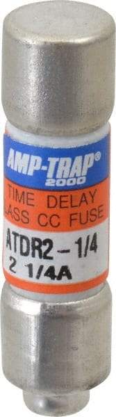 Ferraz Shawmut - 300 VDC, 600 VAC, 2.25 Amp, Time Delay General Purpose Fuse - Clip Mount, 1-1/2" OAL, 100 at DC, 200 at AC kA Rating, 13/32" Diam - Eagle Tool & Supply