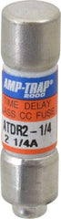 Ferraz Shawmut - 300 VDC, 600 VAC, 2.25 Amp, Time Delay General Purpose Fuse - Clip Mount, 1-1/2" OAL, 100 at DC, 200 at AC kA Rating, 13/32" Diam - Eagle Tool & Supply