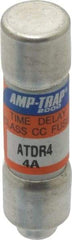 Ferraz Shawmut - 300 VDC, 600 VAC, 4 Amp, Time Delay General Purpose Fuse - Clip Mount, 1-1/2" OAL, 100 at DC, 200 at AC kA Rating, 13/32" Diam - Eagle Tool & Supply