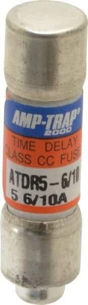 Ferraz Shawmut - 300 VDC, 600 VAC, 5.6 Amp, Time Delay General Purpose Fuse - Clip Mount, 1-1/2" OAL, 100 at DC, 200 at AC kA Rating, 13/32" Diam - Eagle Tool & Supply