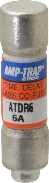 Ferraz Shawmut - 300 VDC, 600 VAC, 6 Amp, Time Delay General Purpose Fuse - Clip Mount, 1-1/2" OAL, 100 at DC, 200 at AC kA Rating, 13/32" Diam - Eagle Tool & Supply