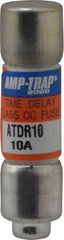 Ferraz Shawmut - 300 VDC, 600 VAC, 10 Amp, Time Delay General Purpose Fuse - Clip Mount, 1-1/2" OAL, 100 at DC, 200 at AC kA Rating, 13/32" Diam - Eagle Tool & Supply