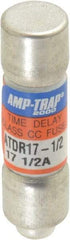 Ferraz Shawmut - 300 VDC, 600 VAC, 17.5 Amp, Time Delay General Purpose Fuse - Clip Mount, 1-1/2" OAL, 100 at DC, 200 at AC kA Rating, 13/32" Diam - Eagle Tool & Supply