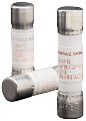 Ferraz Shawmut - 600 VAC, 8 Amp, Time Delay General Purpose Fuse - Clip Mount, 1-5/16" OAL, 100 at AC kA Rating, 13/32" Diam - Eagle Tool & Supply