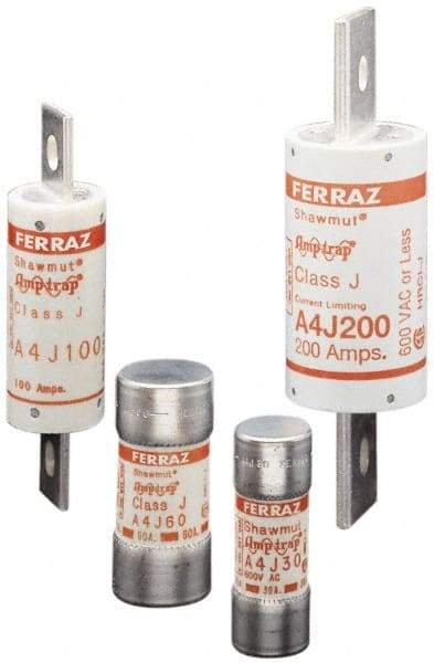 Ferraz Shawmut - 300 VDC, 600 VAC, 35 Amp, Fast-Acting General Purpose Fuse - Clip Mount, 2-3/8" OAL, 100 at DC, 200 at AC kA Rating, 1-1/16" Diam - Eagle Tool & Supply