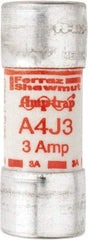 Ferraz Shawmut - 300 VDC, 600 VAC, 3 Amp, Fast-Acting General Purpose Fuse - Clip Mount, 2-1/4" OAL, 100 at DC, 200 at AC kA Rating, 13/16" Diam - Eagle Tool & Supply