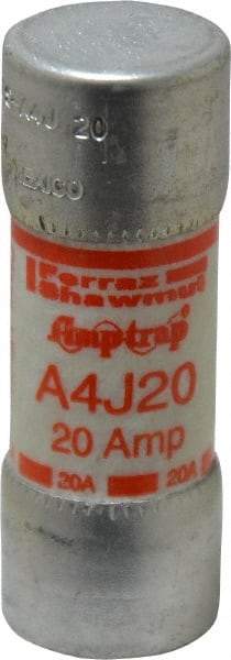 Ferraz Shawmut - 300 VDC, 600 VAC, 20 Amp, Fast-Acting General Purpose Fuse - Clip Mount, 2-1/4" OAL, 100 at DC, 200 at AC kA Rating, 13/16" Diam - Eagle Tool & Supply