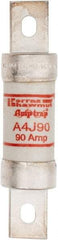 Ferraz Shawmut - 300 VDC, 600 VAC, 90 Amp, Fast-Acting General Purpose Fuse - Clip Mount, 4-5/8" OAL, 100 at DC, 200 at AC kA Rating, 1-1/8" Diam - Eagle Tool & Supply