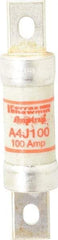 Ferraz Shawmut - 300 VDC, 600 VAC, 100 Amp, Fast-Acting General Purpose Fuse - Clip Mount, 4-5/8" OAL, 100 at DC, 200 at AC kA Rating, 1-1/8" Diam - Eagle Tool & Supply