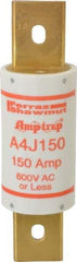 Ferraz Shawmut - 300 VDC, 600 VAC, 150 Amp, Fast-Acting General Purpose Fuse - Clip Mount, 5-3/4" OAL, 100 at DC, 200 at AC kA Rating, 1-5/8" Diam - Eagle Tool & Supply