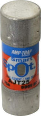 Ferraz Shawmut - 500 VDC, 600 VAC, 25 Amp, Time Delay General Purpose Fuse - Clip Mount, 2-1/4" OAL, 100 at DC, 200 at AC, 300 (Self-Certified) kA Rating, 13/16" Diam - Eagle Tool & Supply