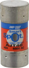 Ferraz Shawmut - 500 VDC, 600 VAC, 40 Amp, Time Delay General Purpose Fuse - Clip Mount, 2-3/8" OAL, 100 at DC, 200 at AC, 300 (Self-Certified) kA Rating, 1-1/16" Diam - Eagle Tool & Supply