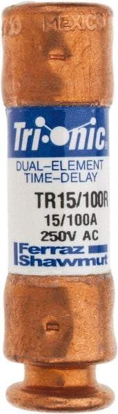 Ferraz Shawmut - 250 VAC/VDC, 0.15 Amp, Time Delay General Purpose Fuse - Clip Mount, 50.8mm OAL, 20 at DC, 200 at AC kA Rating, 9/16" Diam - Eagle Tool & Supply