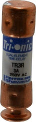 Ferraz Shawmut - 160 VDC, 250 VAC, 3 Amp, Time Delay General Purpose Fuse - Clip Mount, 50.8mm OAL, 20 at DC, 200 at AC kA Rating, 9/16" Diam - Eagle Tool & Supply