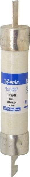 Ferraz Shawmut - 600 VAC/VDC, 90 Amp, Time Delay General Purpose Fuse - Clip Mount, 7-7/8" OAL, 100 at DC, 200 at AC kA Rating, 1-5/16" Diam - Eagle Tool & Supply