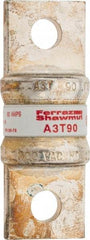 Ferraz Shawmut - 160 VDC, 300 VAC, 90 Amp, Fast-Acting General Purpose Fuse - Bolt-on Mount, 2-5/32" OAL, 200 at AC, 50 at DC kA Rating, 13/16" Diam - Eagle Tool & Supply