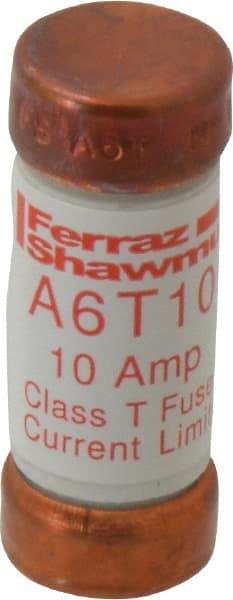 Ferraz Shawmut - 300 VDC, 600 VAC, 10 Amp, Fast-Acting General Purpose Fuse - Clip Mount, 1-1/2" OAL, 100 at DC, 200 at AC kA Rating, 9/16" Diam - Eagle Tool & Supply