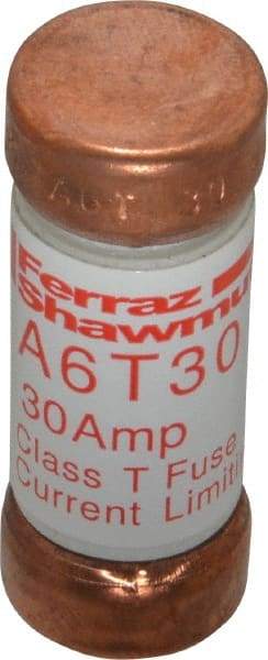 Ferraz Shawmut - 300 VDC, 600 VAC, 30 Amp, Fast-Acting General Purpose Fuse - Clip Mount, 1-1/2" OAL, 100 at DC, 200 at AC kA Rating, 9/16" Diam - Eagle Tool & Supply