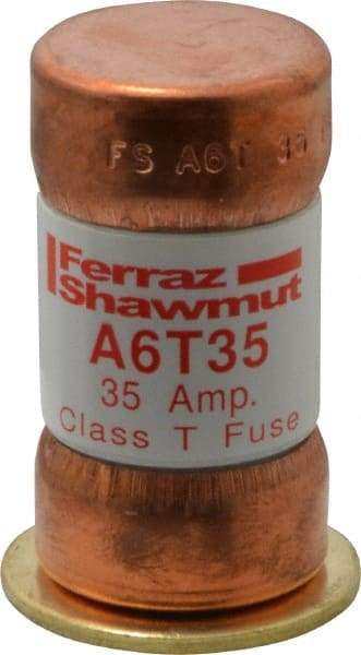 Ferraz Shawmut - 300 VDC, 600 VAC, 35 Amp, Fast-Acting General Purpose Fuse - Clip Mount, 1-9/16" OAL, 100 at DC, 200 at AC kA Rating, 13/16" Diam - Eagle Tool & Supply